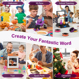 HEPHI3D 3D Printer PLA Filament Bundle 250g X 4 Spools, 1.75mm PLA Filament Pack 3D Printing Material, Bright Color Pink/Purple/Orange/Gold, PLA Filaments for Most FDM 3D Printer HEPHI3D