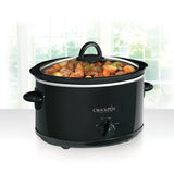 Crock-Pot 4-Quart Manual Slow Cooker, Black Crock-Pot