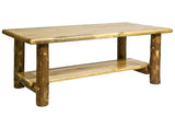 Montana Woodworks Collection Glacier Country Log Coffee Table, Stained and Lacquered Finish Montana Woodworks