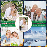 Qunclay 12 Pcs Sublimation Blanks Crystal Sublimation Canvas Blanks Decorative Heat Transfer Photo Frame Crystal Picture Frame for DIY Custom Tabletop Supplies, Rectangle (3.9 x 5.9 x 0.8 Inches) Qunclay