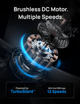 Dreo Smart Ceiling Fans with Lights, Low profile Ceiling Fan with Alexa/App, 52'' Dimmable Lighting & Color Tuning, RGB Ambient Light for Living Room, Game Room, Easy Installation, Quiet, Black Dreo