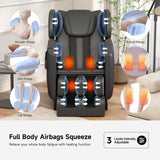 SMAGREHO 2025 Massage Chair Full Body, Zero Gravity Recliner with 6 Auto Modes, Foot Massage, Heating, Bluetooth, Black SMAGREHO