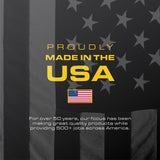 CX Black & Yellow®, 5-Tier Heavy Duty Plastic Storage Shelving Unit, 200lbs/shelf (72”H x 48”W x 20”D), for Indoor/Outdoor Organization, Modular Rack CX