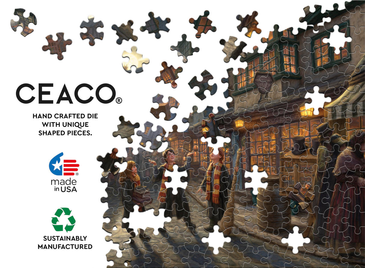 Ceaco - Thomas Kinkade - Harry Potter - Diagon Alley - 1500 Piece Jigsaw Puzzle Ceaco
