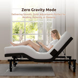 UniPon Adjustable King Bed Frame with Remote and USB Charging Station, Electric Bed Base, Zero Gravity, Head and Foot Incline, Easy Assembly (79" L x 74" W x 13" H) UniPon