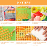 HEIBAGO Animal Diamond Painting Kits for Adults, 5D DIY Tiger Full Drill Round Diamond Art Kits with Flowers Diamond Painting, Diamond Dots Perfect for Home Wall Decor 12x16inch HEIBAGO