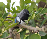 TALKLEK Hand Carved Wooden Bird Figurines, Creative Small Bird Statue for Home Decor, Bird Gifts for Bird Lovers (Blue Jay) TALKLEK