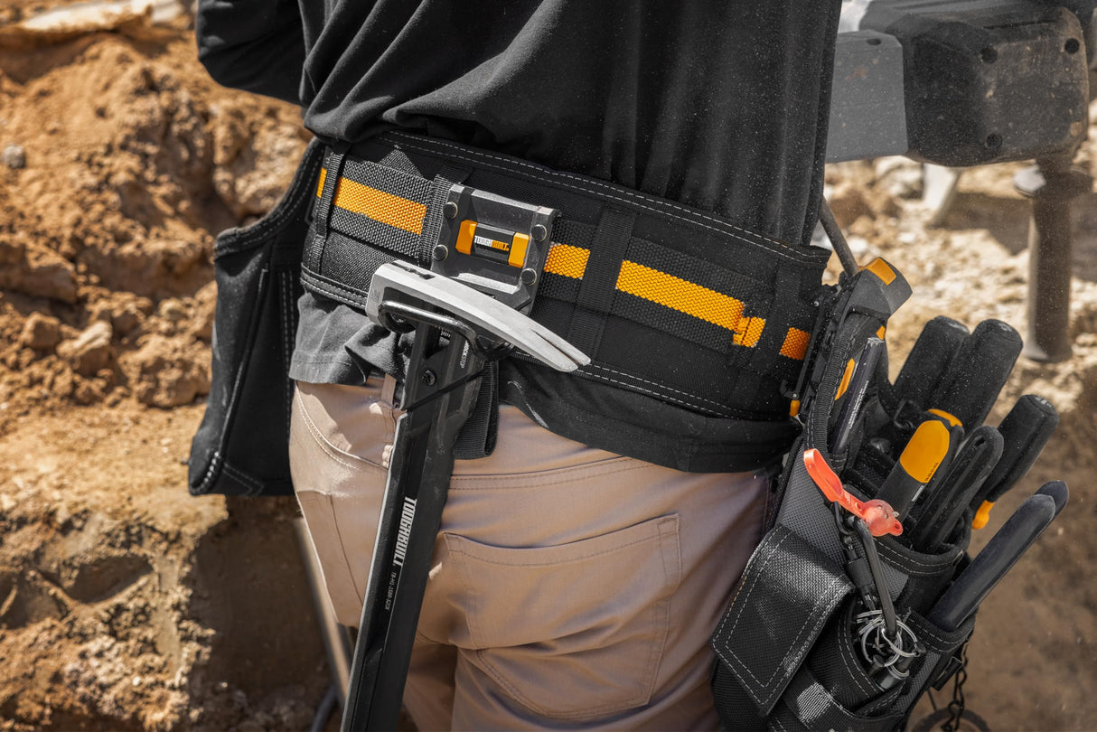 ToughBuilt - Modular Hammer Loop - Durable Hammer Holder/Holster/Catch Clips on Any Belt or Pocket, Extreme-Duty Steel Loop/Metal Ring, Unique Power Cord MGMT, Heavy-Duty Construction - (TB-52) ToughBuilt