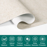 BERISSA Roman Shades for Windows, Blackout Roman Blinds,Room Darkening Thermal Insulated Window Shades for Home Living Room Bedroom,Linen Beige,Custom Size BERISSA