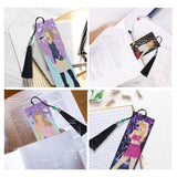 INCOK Singer Diamond Art Bookmarks - 6 Pcs DIY Pop Star Diamond Painting Bookmarks Kits Aesthetic Art Craft Festival Holiday Birthday Gift for Book Lovers Adult Beginners Fans Music Lover INCOK