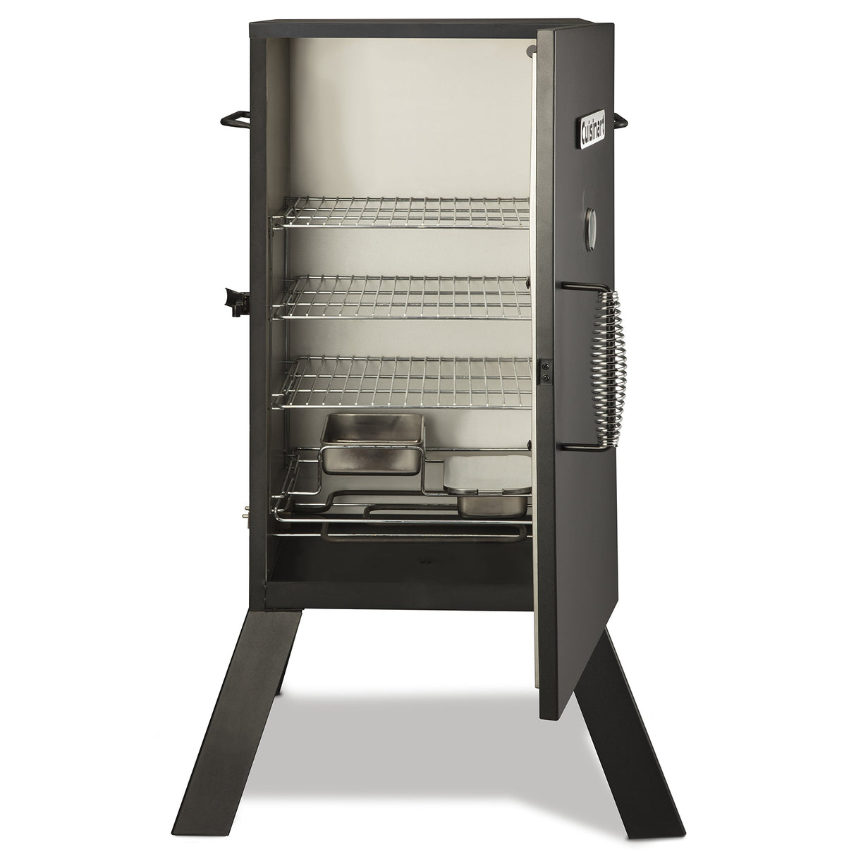 Cuisinart 30" Electric Smoker, 3 Adjustable Racks, Large Capacity BBQ, Water and Wood Trays for Smoked Meat, Brisket, Salmon & Jerky, Adjustable Temperature Control Cuisinart