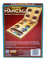 Pressman Mancala - Real Wood Folding Set, with Multicolor Stones by Pressman, 2 players Pressman