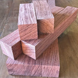 Exotic Wood Zone | Bubinga Wood Turning Blanks 2pcs- 2" x 2" x 24" Exotic Wood Zone