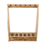 Rush Creek Creations unisex adult Rustic Pine Standing Indoor 6 Rifle Shotgun Storage Rack, Rustic Pine, 34 L x 9.5 W 42 H US Rush Creek Creations