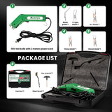 Huanyu Electric Hot Knife Rope Cutter Fabric Cutting Tool Kit 4 Blades Pro Fabric Cutting 600° C Heat Cutter 100W Heat Sealer for Sponge Cloth Board Webbing Continuous Working Huanyu