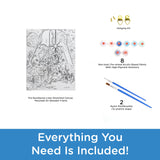 AQUARIUS Star Wars A New Hope Art by Numbers Mini - 8.5 x 11 in - Star Wars Themed Paint by Number for Adults & Kids - DIY Color by Number Paint Kit for Beginner - Officially Licensed AQUARIUS