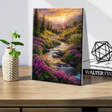 JOOZ Landscape Paint by Number for Adults Beginner with Frame Paint by Number Kits Sunsets on Canvas with Easel DIY Digital Oil Painting for Home Wall Decor Gifts 7.87x11.81 Inch JOOZ