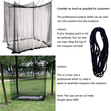 Comtelek Elegant Bed Canopy Mosquito Net Set, Four Corner Post Curtains, Stick Hook &Profession Rope, Screen Netting, Full/Queen/King/Black Comtelek