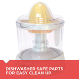 BLACK+DECKER 32oz Electric Citrus Juicer, CJ625, Pressure Activated, Adjustable Pulp Control, Dishwasher-Safe BLACK+DECKER