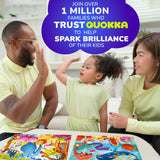 QUOKKA Puzzles for Toddlers 3-5 - 4 x 30 Pieces Puzzles for Kids Ages 2-4 - Animal Learning Jigsaw Puzzles for Kids 4-6 Years Old - Educational Toys for Boy and Girl QUOKKA