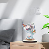 MVVMTOP Christmas Diamond Art Tabletop Decoration, DIY Butterfly, Diamond Art 5D Special Shape Crystal Diamond Partial Diamond Art Painting Mosaic Handicraft, Home Office Tabletop Decor Gift MVVMTOP