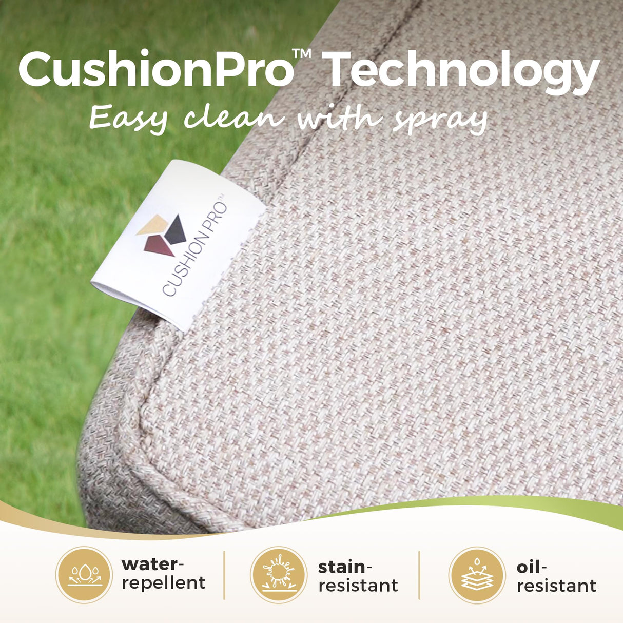 MIXPATIO Patio Furniture Set, 6 Pcs Wicker Outdoor Conversation Set, 2 x Single Chairs, 1 x 3 Seater Sofa and 2 x Ottoman with 4" Thick Cushion and 56" Fire Pit Table, Beige MIXPATIO