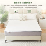 PicWooki Twin Mattress, 6 Inch Memory Foam Twin Size Mattress in a Box with Washable Removable Cover, Soft and Comfortable, Pressure Relief, Medium Firmness PicWooki