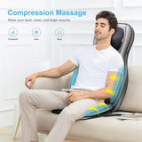COMFIER Shiatsu Neck Back Massager with Heat, 2D ro 3D Kneading Massage Chair Pad, Adjustable Neck Massage,Seat Massager for Full Body Relaxation, Christmas Gifts for Dad Mom Women Men,Dark Gray COMFIER