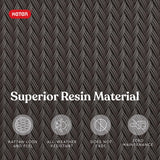 Keter Splendor 31.7 Gallon Raised Garden Bed with Self Watering Planter Box and Drainage Plug-Perfect for Growing Fresh Vegetables, Flowers and Herbs, Brown Keter