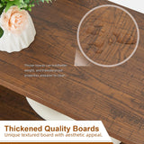 HOMISSUE Entryway Console Table, Rustic Couch Table with Wide Storage, Industrial Sofa Tables for Entryway with 3-Tier Open Shelves, Entryway Table for Living Room, Hallway, Brown, 55 Inch HOMISSUE