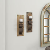 Deco 79 Rustic Chinese Fir Wood Wall Sconce, 6 x 19, Brown, 2 Count Deco 79