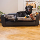 Keet Fluffy Deluxe Pet Bed, Charcoal, Large (40x23x13) Keet