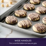 Circulon Nonstick Bakeware Set, Nonstick Cookie Sheet / Baking Sheet - 2 Piece, Gray Circulon