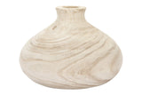 Creative Co-Op Small Paulownia Wood Vase (Each one Will Vary) Decorative Accents, Natural Creative Co-Op