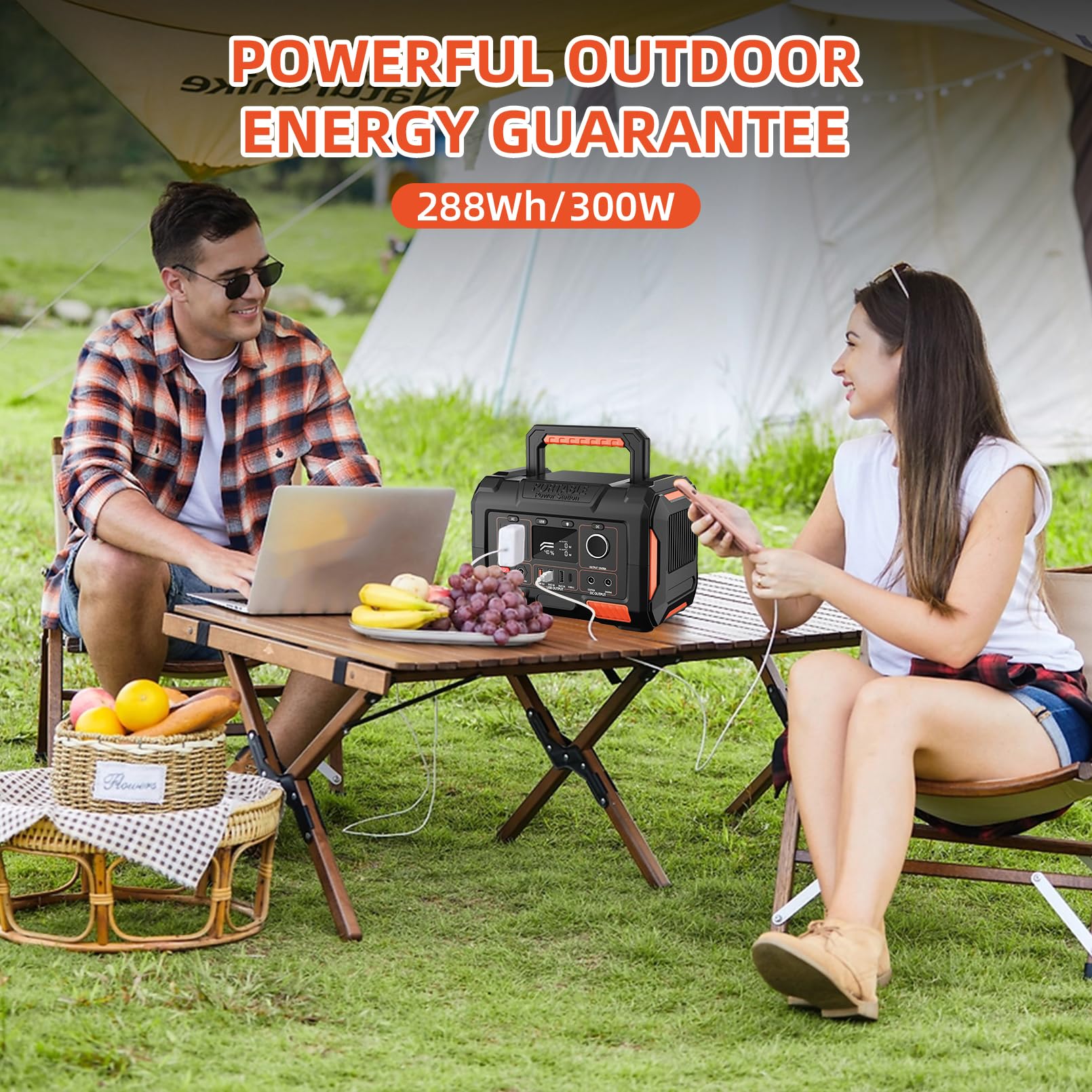 Higoom Portable Power Supply,Small Portable Power Station 300W 288wh,110V Pure Sine Wave AC Outlet,Li-Ion Battery Mobile Power for Outdoor Camping/Travel/RV/Home Backup/Emergencies - WoodArtSupply