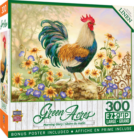 Masterpieces 300 Piece EZ Grip Jigsaw Puzzle - Morning Glory - 18"x24" Masterpieces