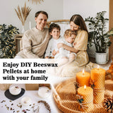 CARGEN White Beeswax Pellets - 428g Beeswax Pastilles Bulk Bees Wax Pellets Triple Filtered for DIY Making Candles Skin Care Lip Balm Soap Lotion and Soap Making Supplies CARGEN