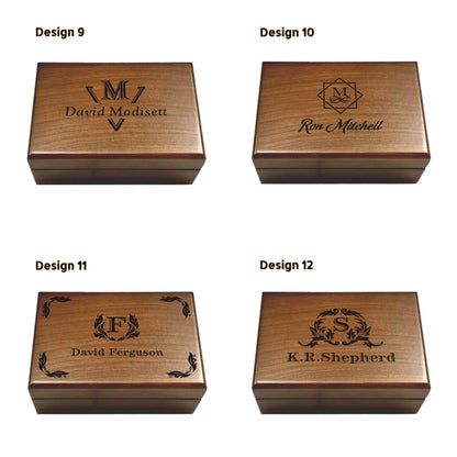 Personalized Walnut Gift Box, Luxury Mens Jewelry Box, Groomsmen Wooden Box, Men's Keepsake Box, Best Man Wood Box, Wooden Box Birthday Gift