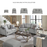Signature Design by Ashley Adlai Casual 2-in-1 Queen Sofa Sleeper with Folding Memory Foam Mattress and 2 Toss Pillows, Light Gray Signature Design by Ashley