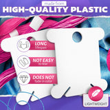 360 Pcs Embroidery Floss Bobbins - Lightweight, Durable Plastic Embroidery Floss Organizer with Hanging Holes, Thread Slits - Optimal Size, Reusable Design for Neat and Easy Storage and Organization The Little Green Change