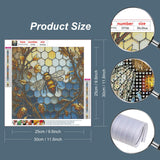 Stalente Diamond Painting Kits for Adults, 5D DIY Diamond Art Kits for Beginners Round Full Drill Diamond Painting for Home Wall Decoration Gift 12×12inch, Stained Glass Bee Stalente