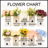 Painted Mason Jar Centerpieces for Tables, Rustic Mason Jars for Wedding Centerpieces Flowers, Choose Quantity & Color, Artificial Flowers are Optional, Rustic Bridal Shower Flower Centerpieces Boho Viva's Flower Shop