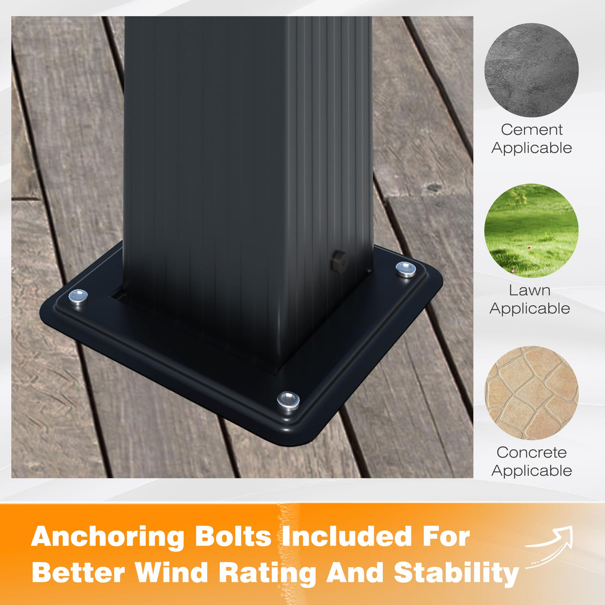 MUPATER 10' X 13' Outdoor Pergola, Aluminum Pergola Patio with Weather-Resistant Canopy, Retractable Pergola for Backyard Deck Garden, Cream White MUPATER