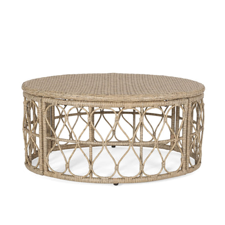 Christopher Knight Home Bruce Outdoor Coffee Table - Wicker - Light Brown Christopher Knight Home