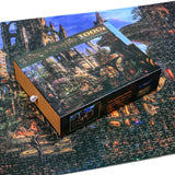 Ingooood- Jigsaw Puzzle 1000 Pieces for Adult- Fantasy Series- City of Green Plants_IG-1146 Entertainment Wooden Puzzles Toys Ingooood