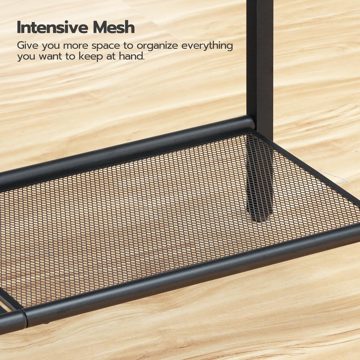 HOOBRO 29.5" Narrow Console Table, 3-Tier Tempered Glass Sofa Table, Small Side Table, Modern Entryway Table, for Entrance, Living Room, Foyer, Hallway Bedroom, Black BK21XG01G1 HOOBRO