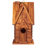 MIXUMON Bird Houses for Outside, Outdoor 2 Bird House Room for 2 Bird Families Bluebird Finch Cardinals Hanging Birdhouse for Garden (Style 11) MIXUMON