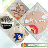 AWIZOM 2 Pack 12 Inch Round Wood Plaque Pine Wood Circle Plaque Unfinished Wooden Circle Signs Blank Round Wood Discs for DIY Craft, Painting, Engraving, Wood Carving, Home Decor(0.59 Inch Thick) AWIZOM