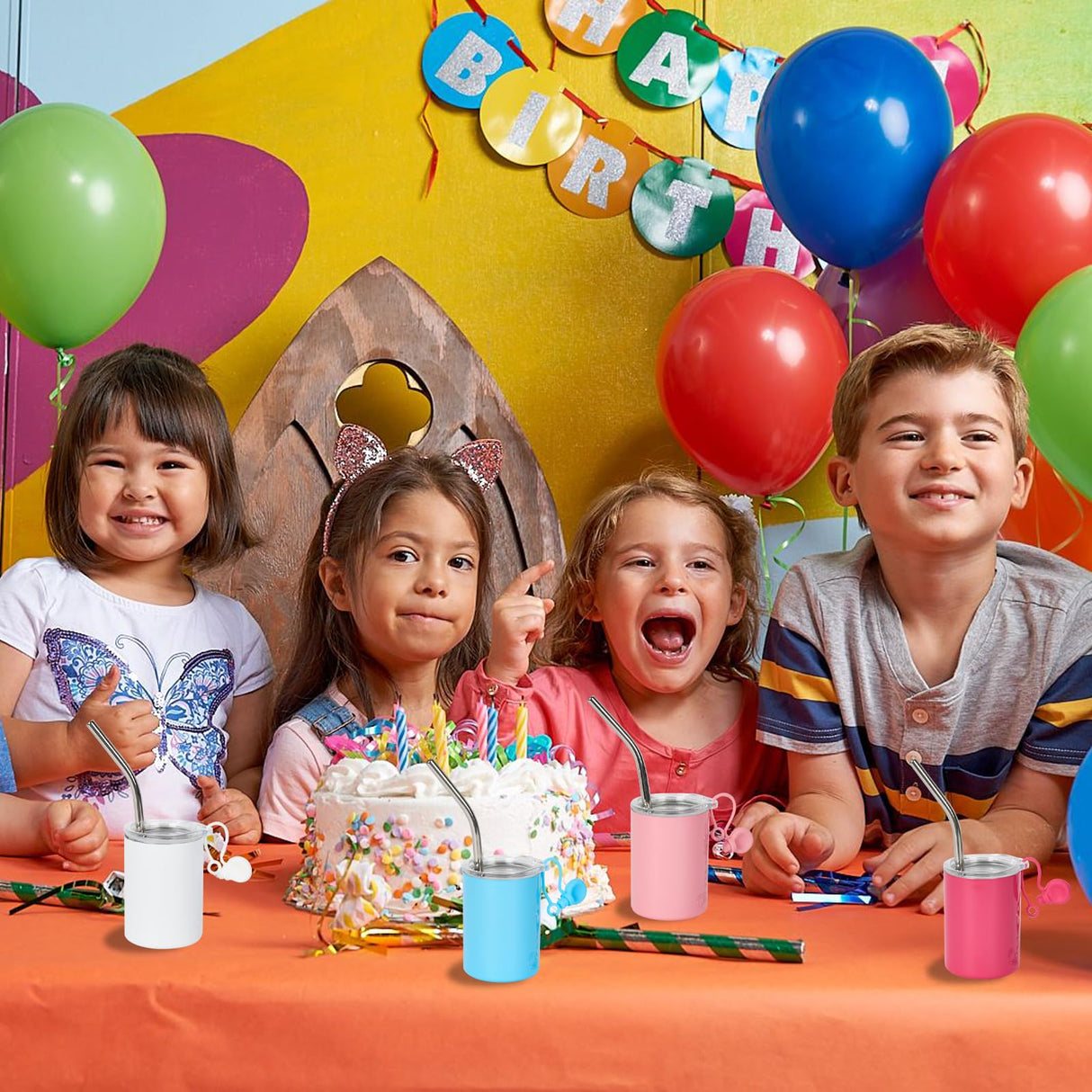 Mini Tumbler Shot Glass with Straw 3 oz Sublimation Shot Glass Tumblers Set Cups Mini Shot Tumbler with Lid and Straw for Hot and Cold Beverages for Wedding Birthday Bachelorette Party Favors (6pack) Tamarac