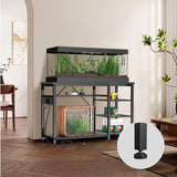 55-75 Gallon Fish Tank Stand: Heavy Duty Aquarium Stand with Power Outlets and Cabinet for Fish Tank Accessories Storage - Metal Frame, 1200LBS Capacity, Suitable for Fish & Reptile Terrariums Keelian